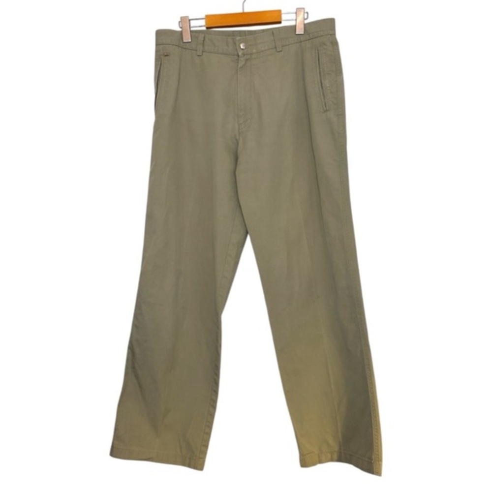 Lacoste Cotton Chino Twill Pants Green Mens Size 34